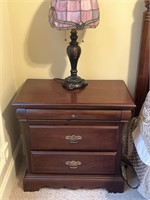 Dark Solid Wood End Table Night Stand 2