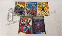 Vintage Marvel Comics - Excalibur - Lot of 5