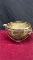 Vintage Ceramic Pottery Pitcher Bowl