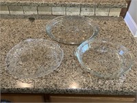 Glass Lot - Pyrex Dish, Large Tray, Grapes Plate