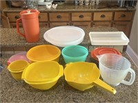 Over 10 Pieces of Tupperware - Bowls, Pitcher,