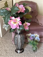 3.5’ tall Decorative Colorful Faux Plants and Pots