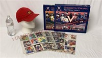Hat, Univ of VA Football Vault Book & NFL Cards