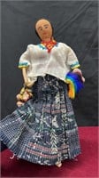 Vintage Handmade Traditional Mexican Doll