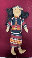 Vintage Hand Made Native American Rag Doll