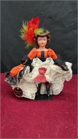 Vintage 7” Inch French Victorian Girl Display Doll