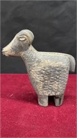 Miniature Stone Hand Carved Goat Figurine