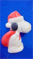 Classic Snoopy Santa Squeaky Toy 1960's