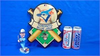 Blue Jays Clock & Bobble Head & Collectable ,