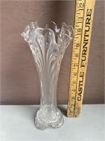 Vintage Ruffled Vase