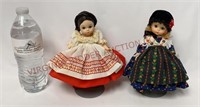 Madame Alexander Russia & Germany Dolls w Stands