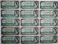1867-1967 CAD $1 BANK NOTES