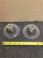 Hobnail Candle Holders