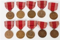 WWII NAMED US ARMY GOOD CONDUCT MEDAL LOT WW2