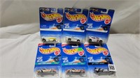 6 new sealed hotwheels