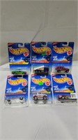 6 new sealed hotwheels