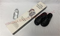 3-Bin Laundry Sorter & Clog Sandals Size L 10-11