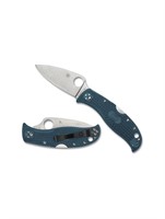Spyderco Blue K390 Lightweight Leaf Jumper Knife