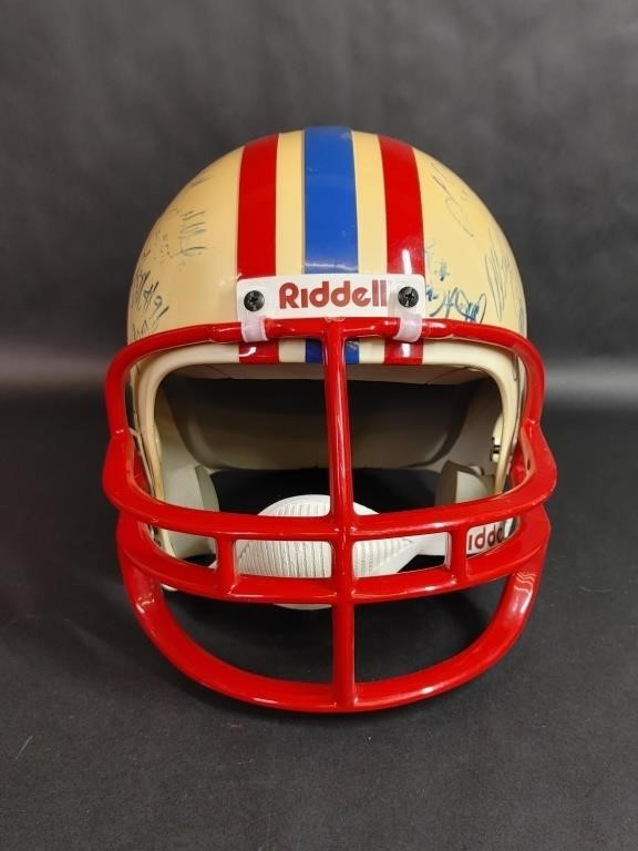 Autographed Houston Oilers Football Helmet