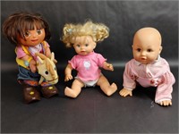 One Cowgirl Dora Doll & Two Other Dolls