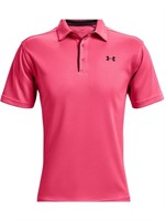 Under Armour Small Pink Shock Tech Polo