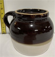Crock Bean Pot - Vintage - USA - Stoneware