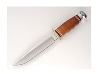 Ka Bar Stacked Leather Handle Knife