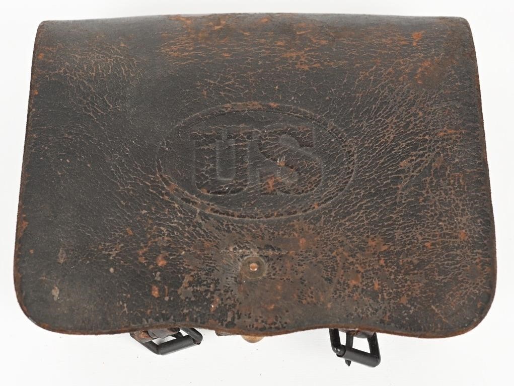 CIVIL WAR MODEL 1864 CARTRIDGE BOX WITH TINS