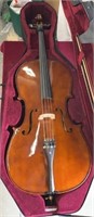Cecilio Solid Wood Cello In Case