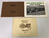 3 John Deere Books-Model B & Tractors