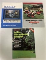(3)Brochures-Wheel Horse, Cub Cadet, Brinly
