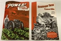 (2) Standard  Garden Tractors Brochures