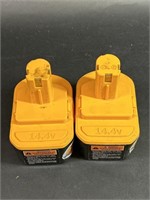 Two Ryobi 14.4 Volt Replacement Batteries