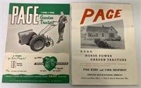 lot of 2 Page Garden Tractor Brochures