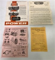 (5) Standard  Garden Tractors Brochures