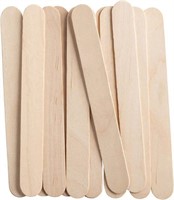 [100 Count] 6 Inch Jumbo Craft/Waxing Sticks