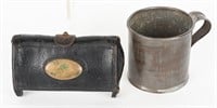 US MARKED M1874 CUP & MCKEEVER AMMO POUCH LOT