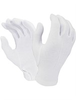 Hatch White Cotton Parade Gloves W/ Snap Back