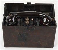 WWII NAZI GERMAN F33 FIELD TELEPHONE COMPLETE WW2