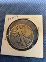 1943 Walking liberty half dollar