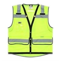 Mcr Safety Large Lime Premium Safety Vest