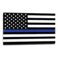 Thin Blue Line-blue 2.5x4.5 American Flag Sticker
