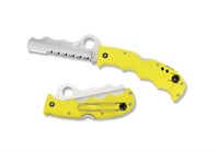 Spyderco Yellow Lightweight Assist Folding Knife