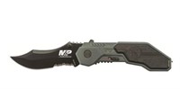 Smith & Wesson Black Serrated Scooped Back Knife