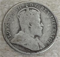 1904 Silver dime Edward VI