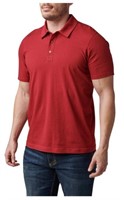 5.11 Tactical Large Cordovan Red Archer Polo