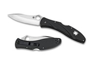 Spyderco Black Handle Centofante 3 Folding Knife