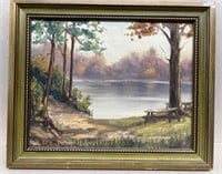 H. BUCK, landscape painting, nice colors
