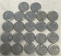 (22) Buffalo  nickels