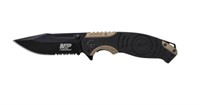 Smith & Wesson Black/gold Drop Point Blade Knife